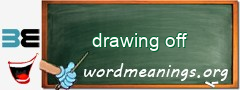 WordMeaning blackboard for drawing off